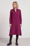 Ruby Needlecord Button Wine Dress