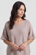 Colletta Short Sleeve Jumper Mocha - Colletta Short Sleeve Jumper – image 1 of 5
