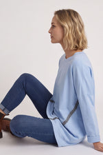 Edwina Cotton Top Light Blue Light Blue - Edwina Cotton Top Light Blue – image 1 of 5