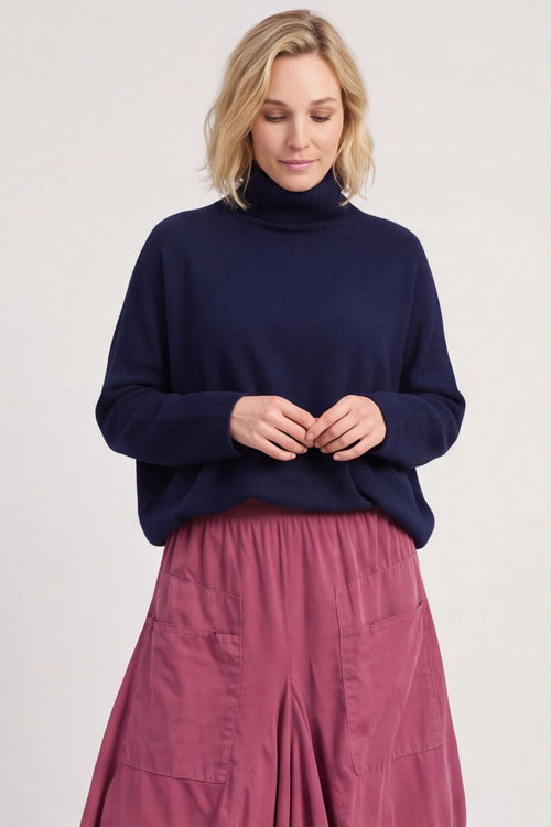 Orla Needlecord Parachute Skirt Plum – image 2 of 5