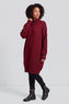Bridie Polo Neck Knitted Tunic Wine – image 1 of 5