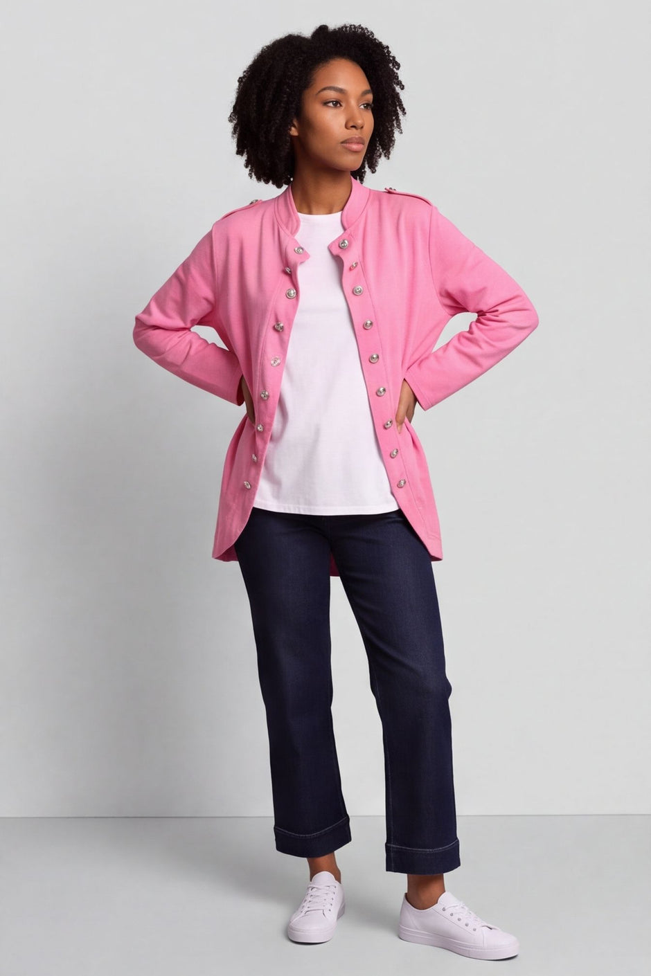 Gatwick Jersey Jacket Fuchsia – image 1 of 4