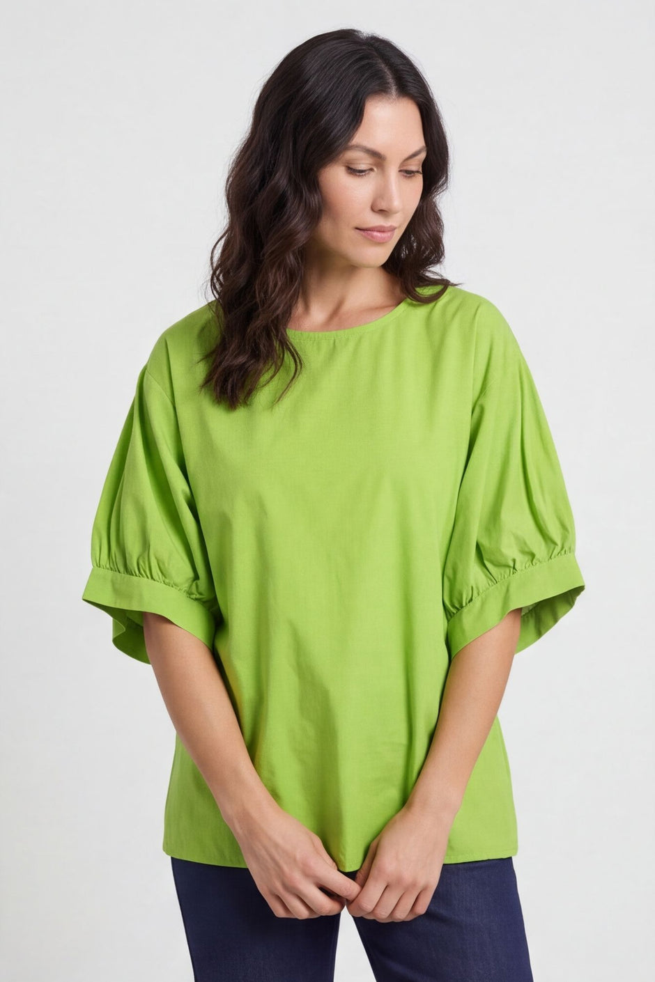 Lallie Cotton Top Green