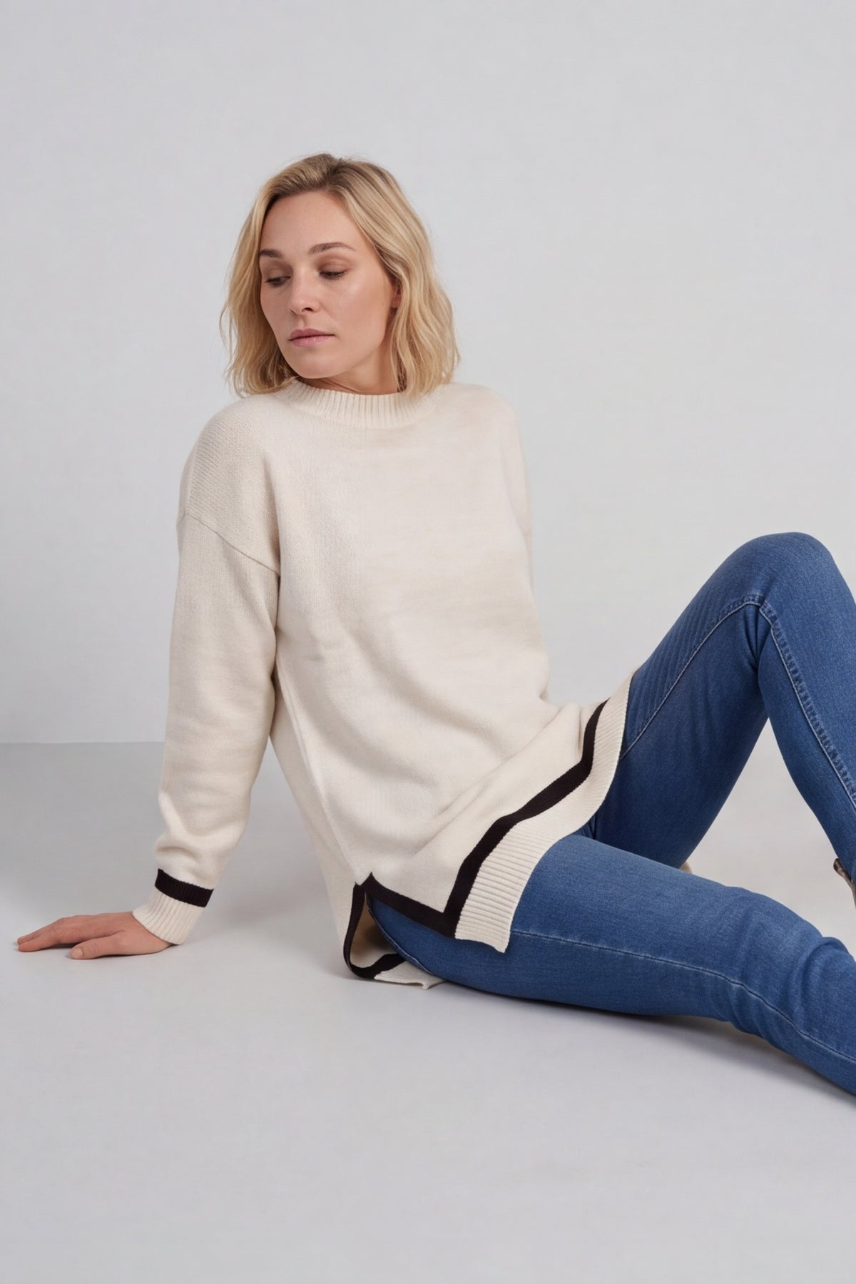 Suzette Knitted Jumper Stone – image 2 of 6