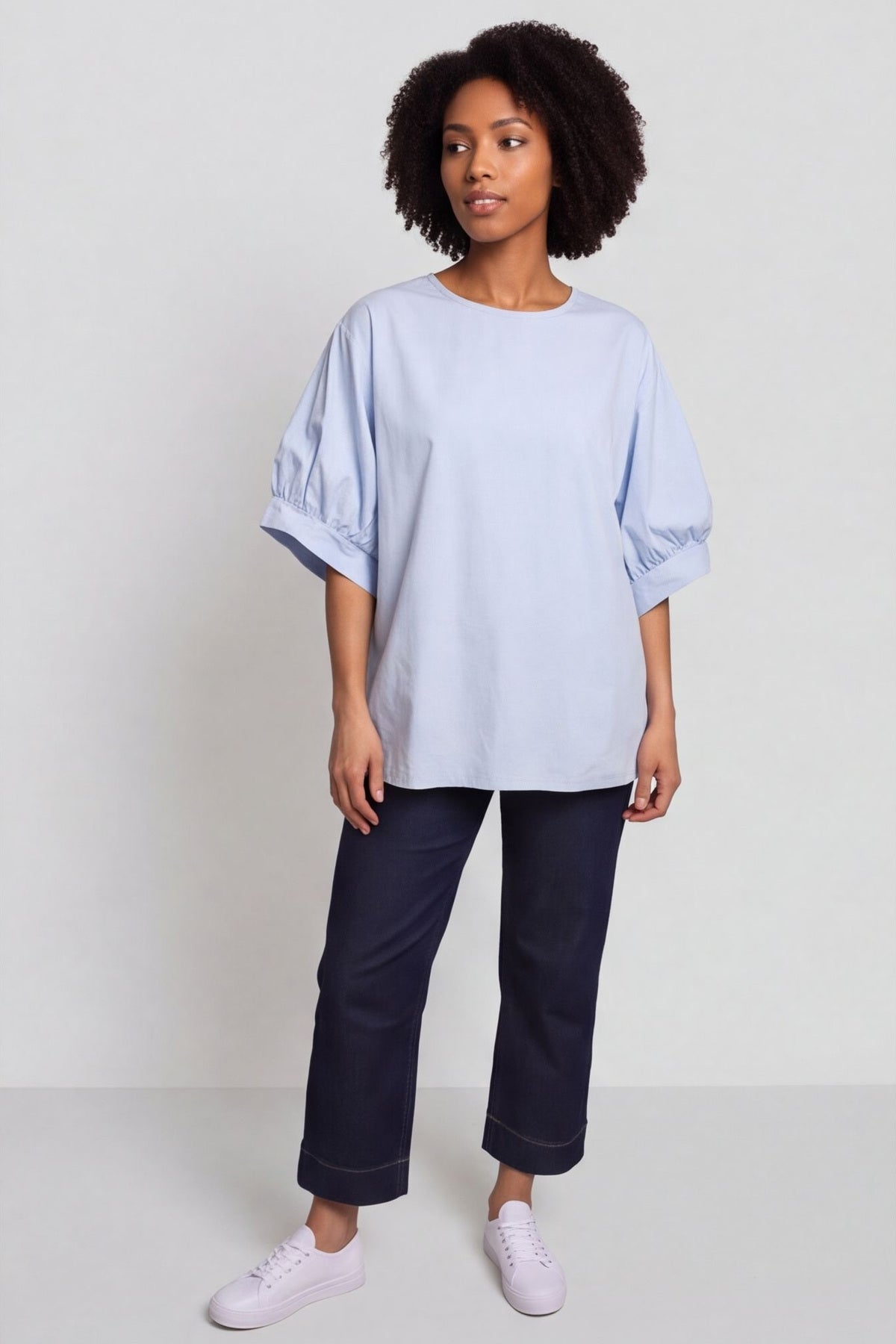 Lallie Cotton Top Light Blue – image 2 of 4