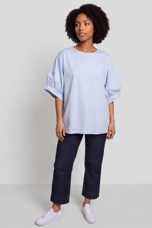 Lallie Cotton Top Light Blue – image 2 of 4