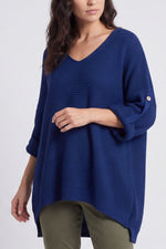 Katya Knitted Jumper Navy Navy - Katya Knitted Jumper Navy – image 1 of 5