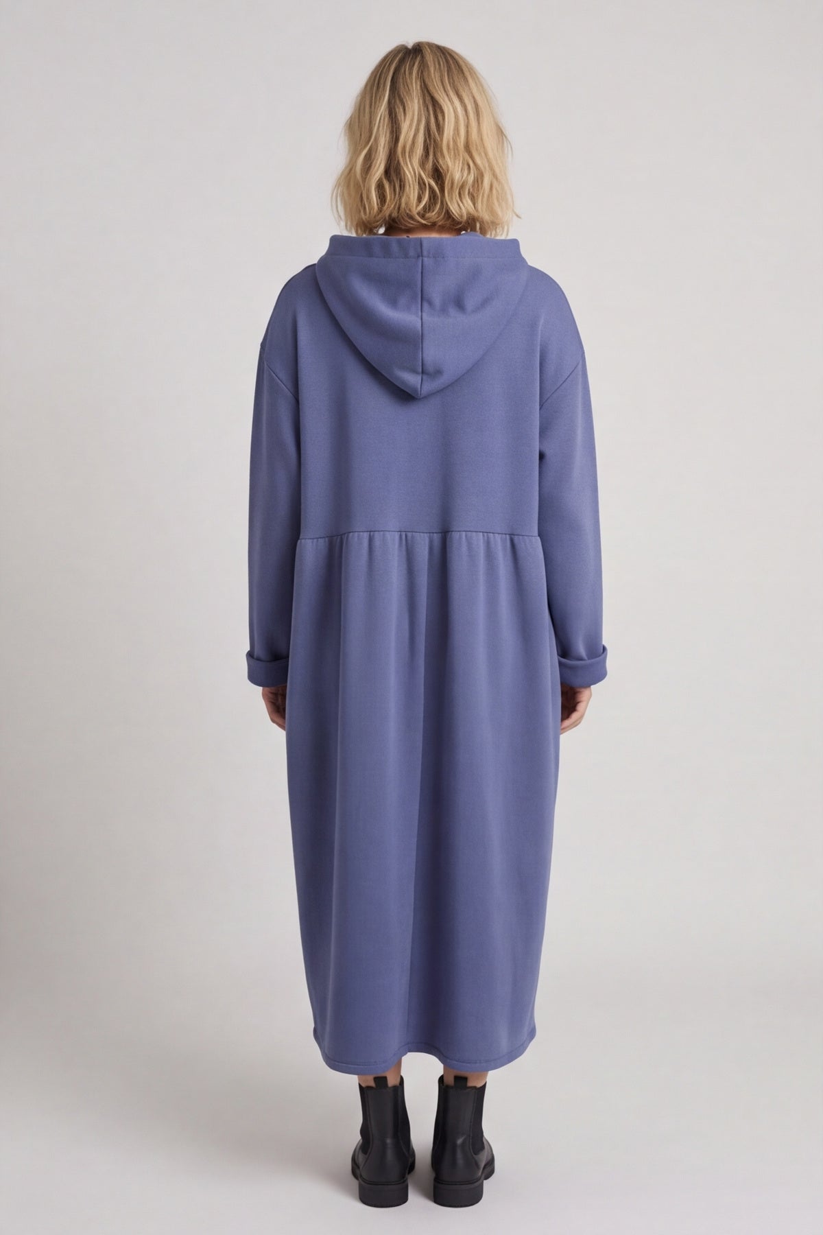 Saskia Hooded Dress Blue – image 2 of 5