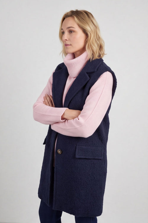 Nori Boucle Gilet Navy – image 2 of 5