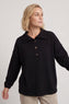 Sybil Button Cotton Sweatshirt Black – image 1 of 3