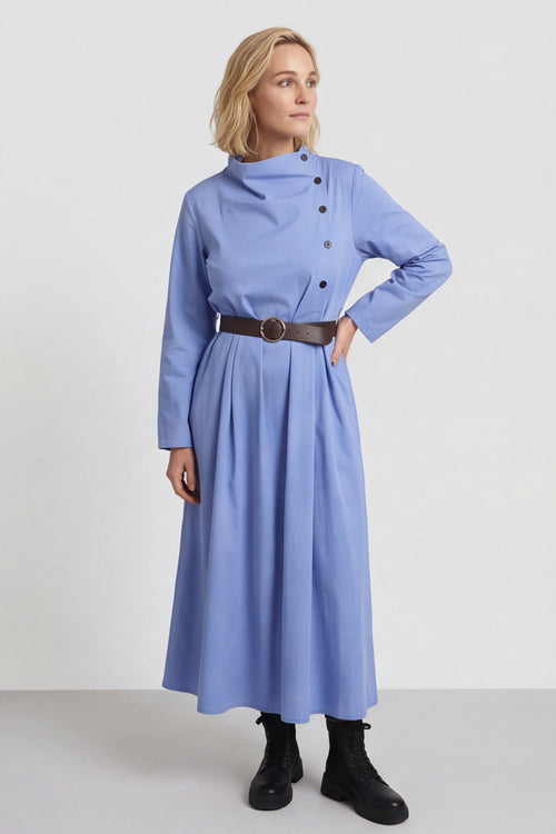 Eudora Belted Dress Powder Blue – image 2 of 6