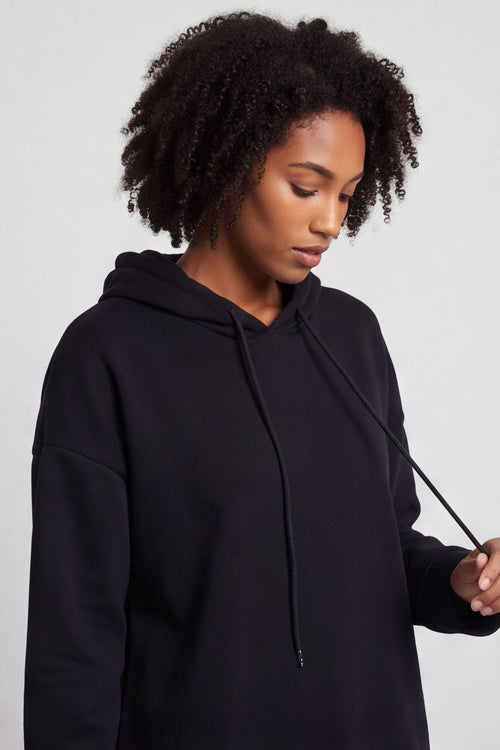 Jaylen Hooded Cotton Top Black – image 2 of 6