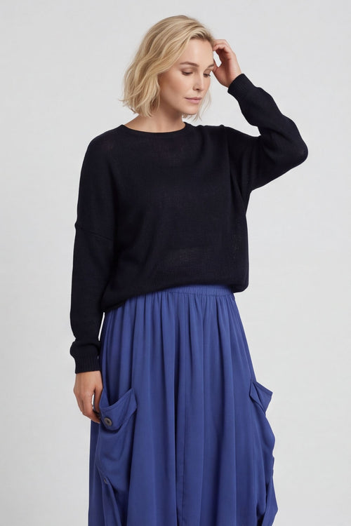 Lavone Cotton Skirt Cobalt – image 1 of 5