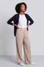 Cataleya Gingham Cotton Trousers Camel – image 2 of 6
