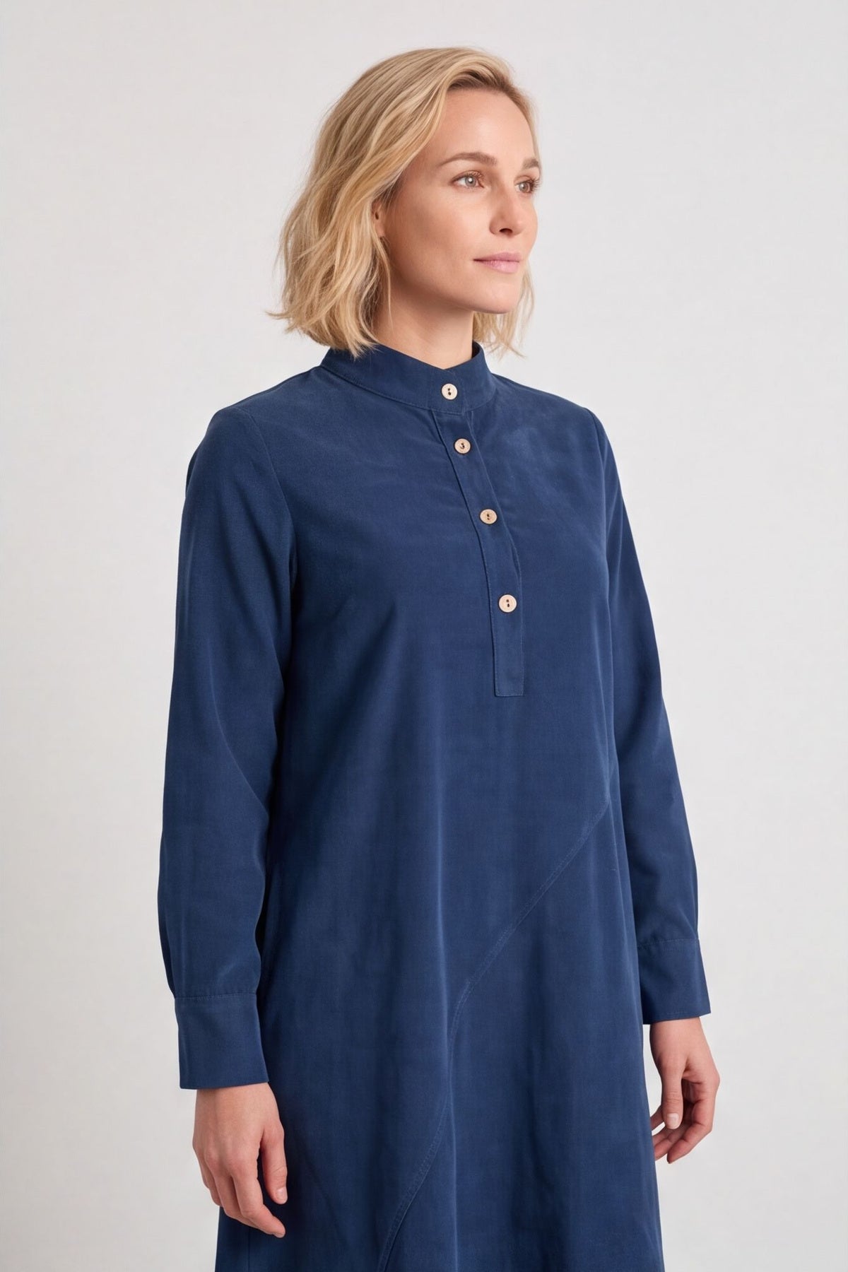 Ruby Needlecord Button Dress – image 2 of 6