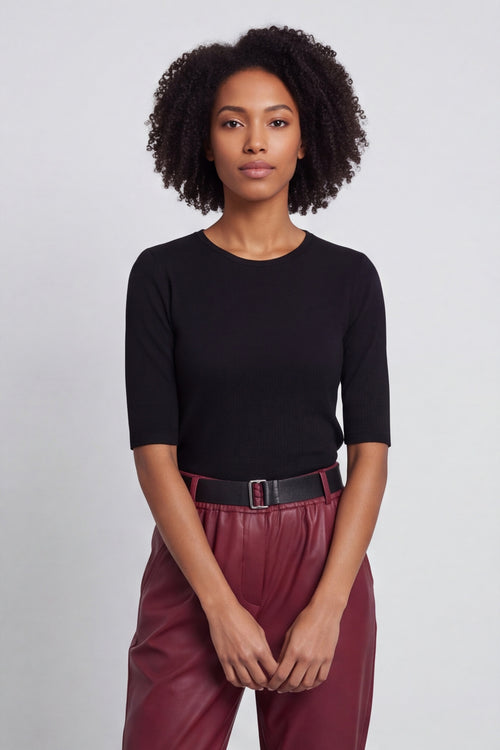 Hilary Wet Look Trousers Wine – image 2 of 5