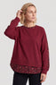 Nicky Leopard Print Cotton Top Wine – image 1 of 4