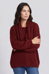Baylin Scarf Knitted Jumper Wine – image 2 of 6