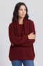 Baylin Scarf Knitted Jumper Wine – image 2 of 6
