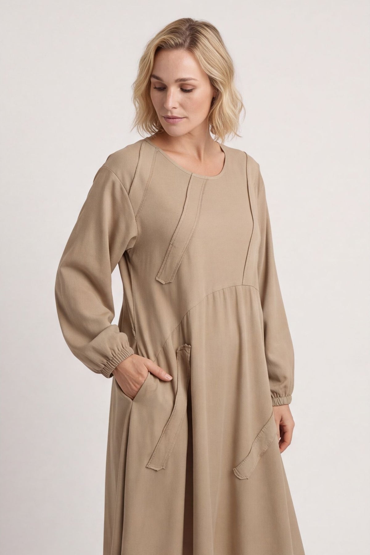 Netta Cotton Dress Stone – image 2 of 6
