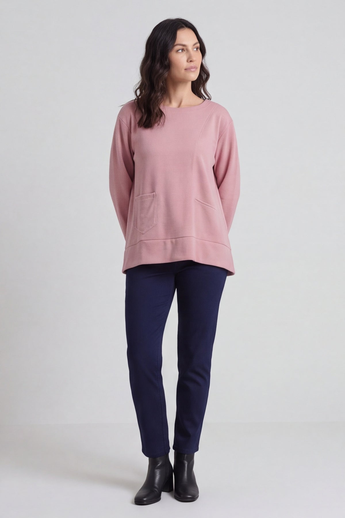 Codie Wool Top Pink – image 2 of 5