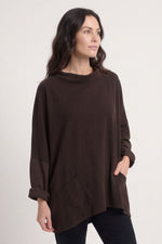 Rhianna Cowl Needlecord Top Cocoa Cocoa - Rhianna Cowl Needlecord Top Cocoa – image 1 of 4