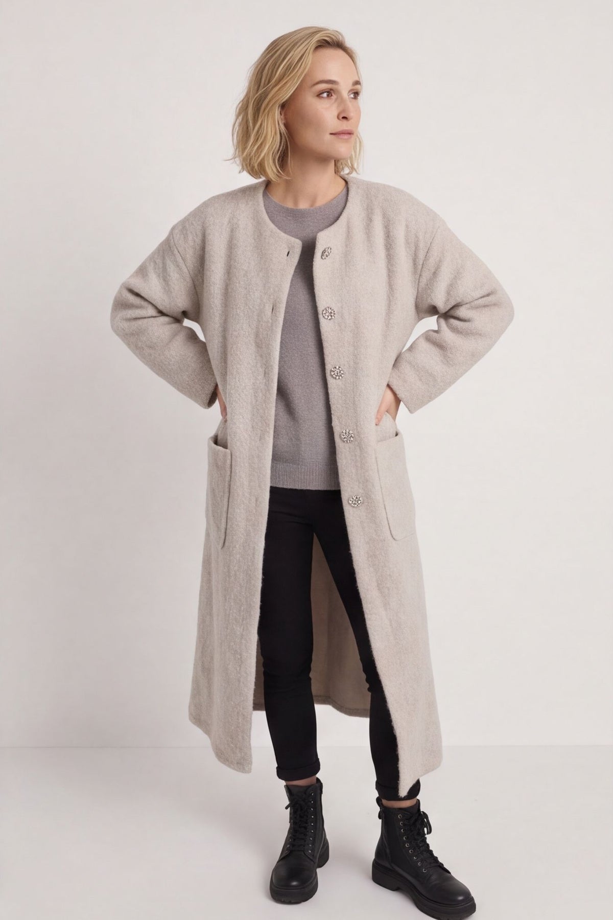 Santina Coat Stone – image 2 of 5