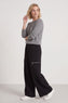 Opaline Zip Pocket Cotton Trousers Black