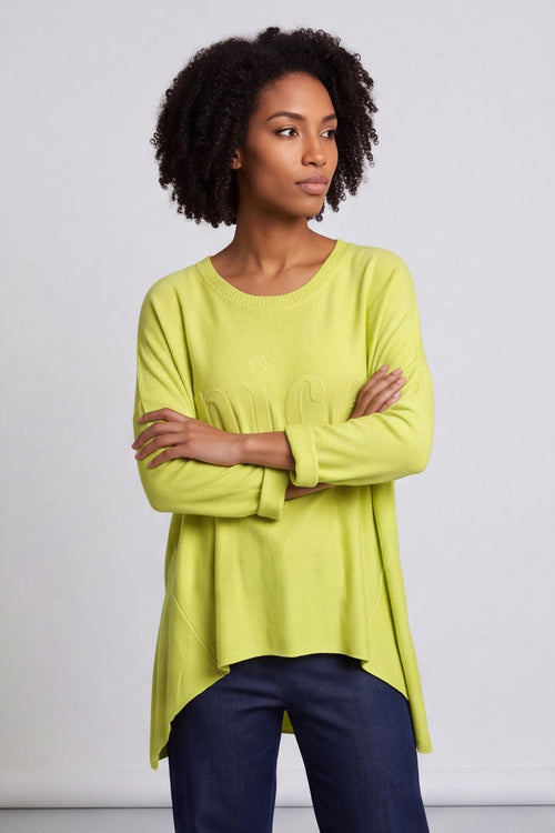 Nice Knit Top Lime – image 2 of 6