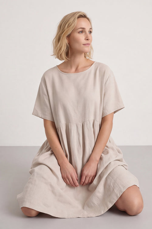 Zouch Linen Cap Sleeve Dress – image 2 of 6