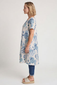 Aggie Cotton Tunic Stone – image 1 of 4