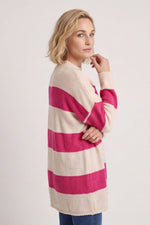 Doria Stripe Knitted Jumper Pink Pink - Doria Stripe Knitted Jumper Pink – image 1 of 5