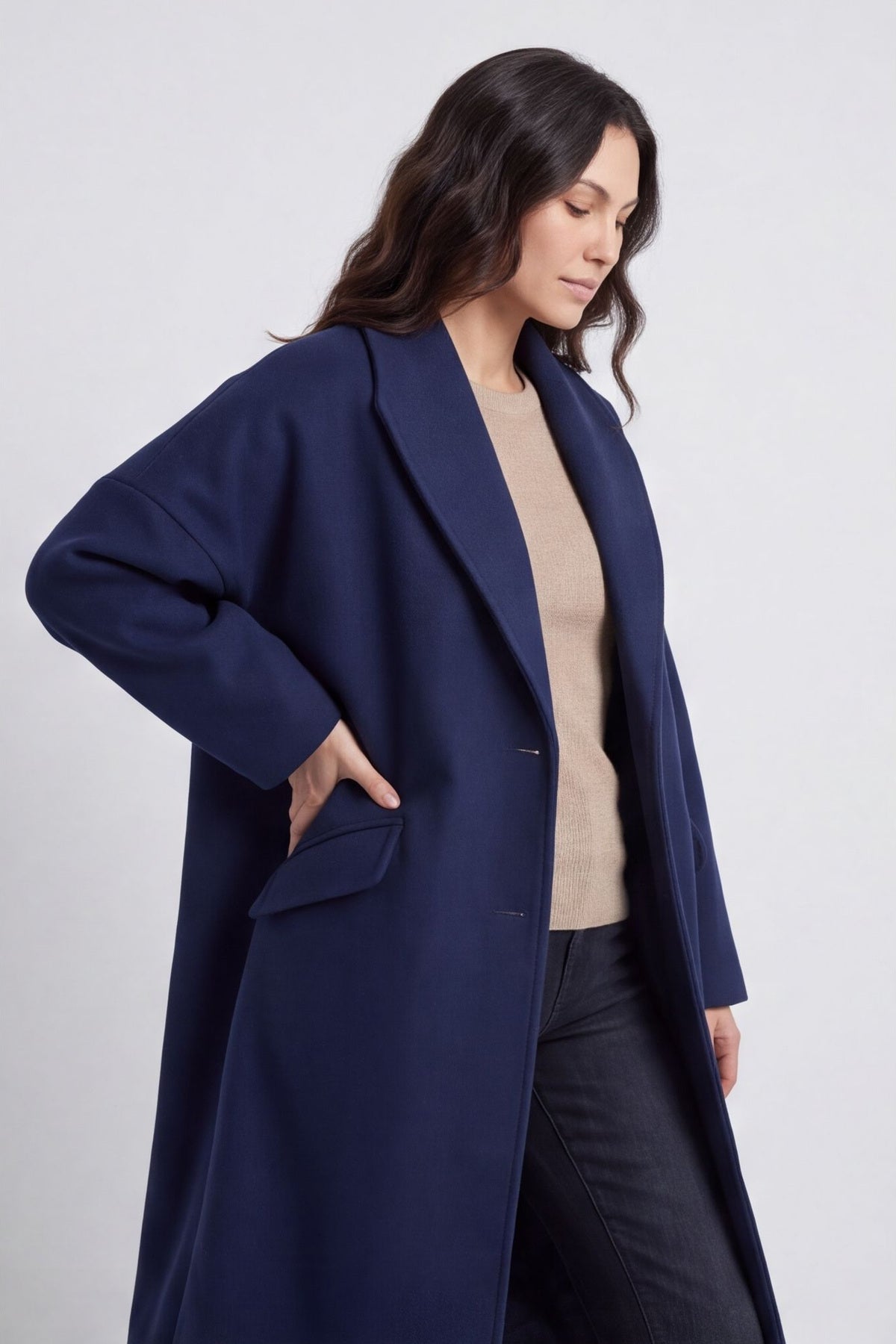Helen Coat Navy – image 2 of 6