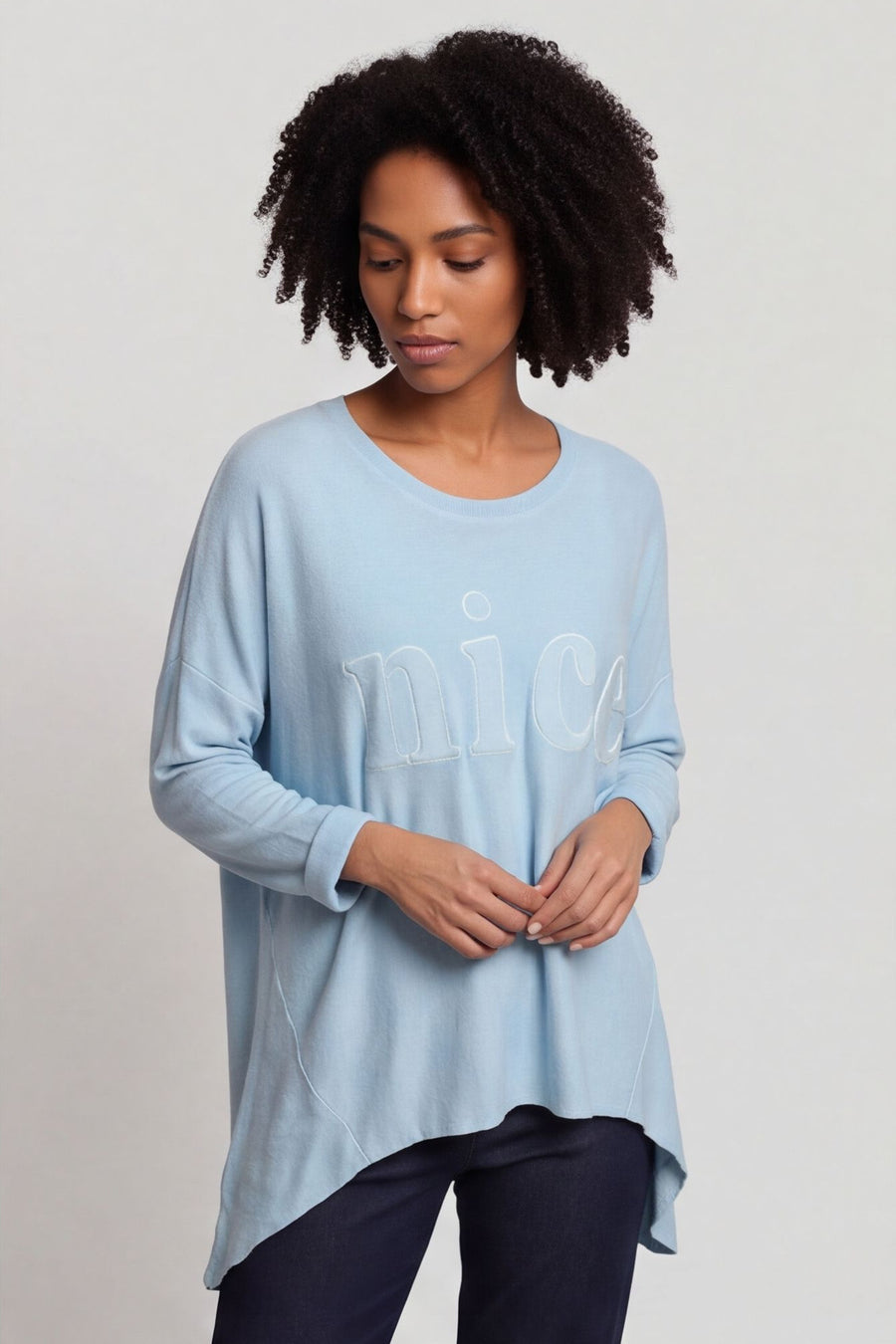 Nice Knit Top Light Blue – image 2 of 6