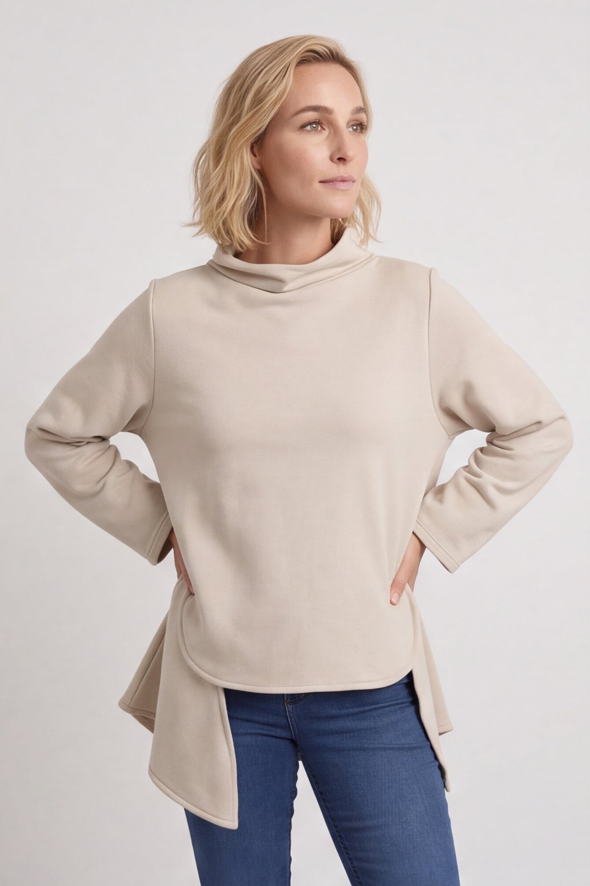 Courtney Cotton Top Stone – image 2 of 6