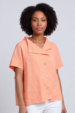Sabella Linen Shirt Orange – image 1 of 3