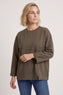 Maleah Seam Detail Top Khaki – image 1 of 3