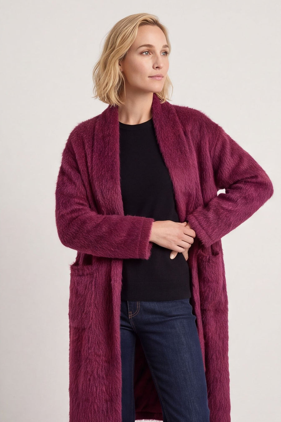 Stevie Soft Brushed Longline Jacket – image 1 of 4