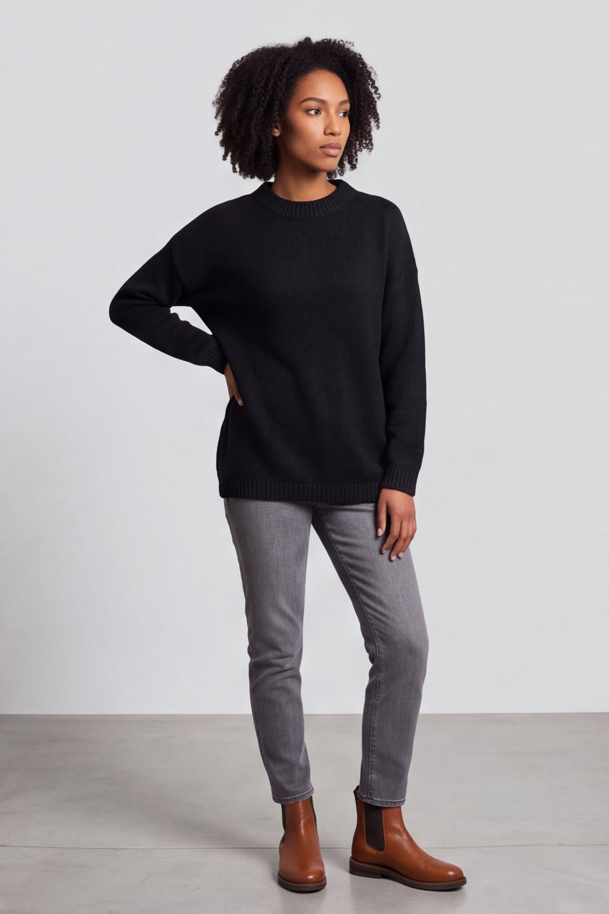 Elaine Knitted Jumper Black – image 2 of 6