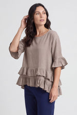 Allena Frill Top Mocha Mocha - Allena Frill Top Mocha – image 2 of 6