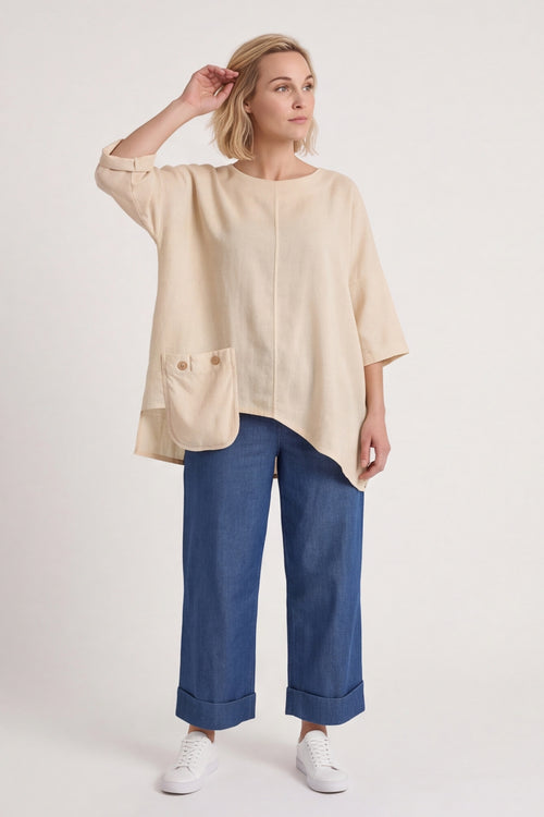 Daisy Linen Top – image 2 of 5