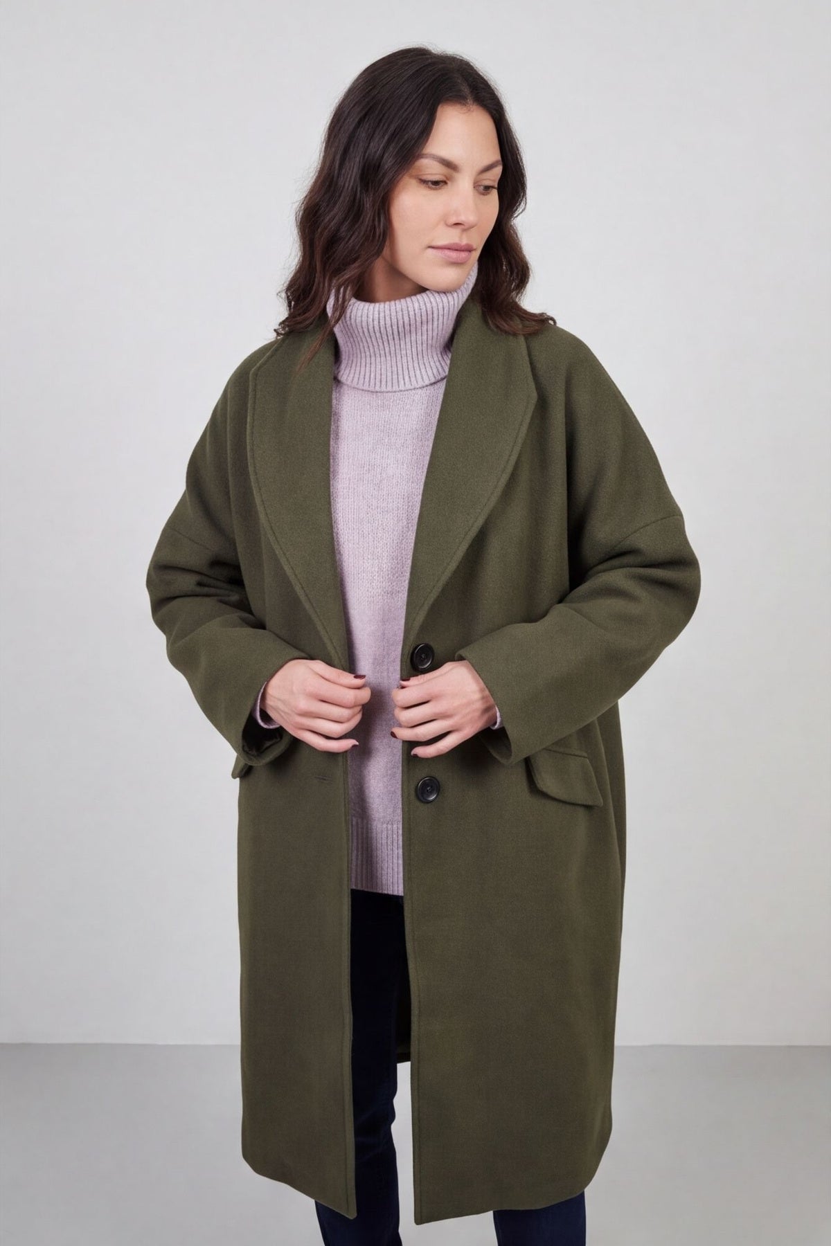 Helen Coat Khaki – image 2 of 6