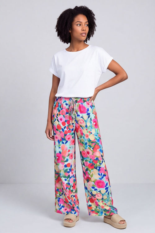Lelia Print Trousers Mint – image 2 of 6