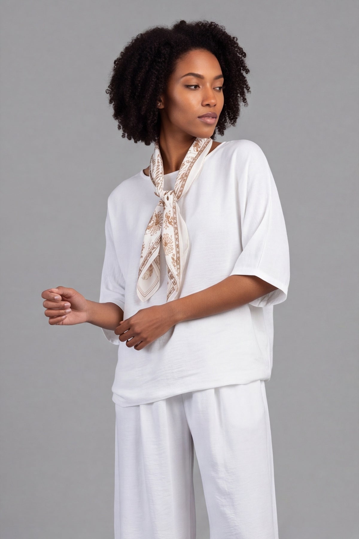 Athena Wide Leg Trousers White – image 2 of 6