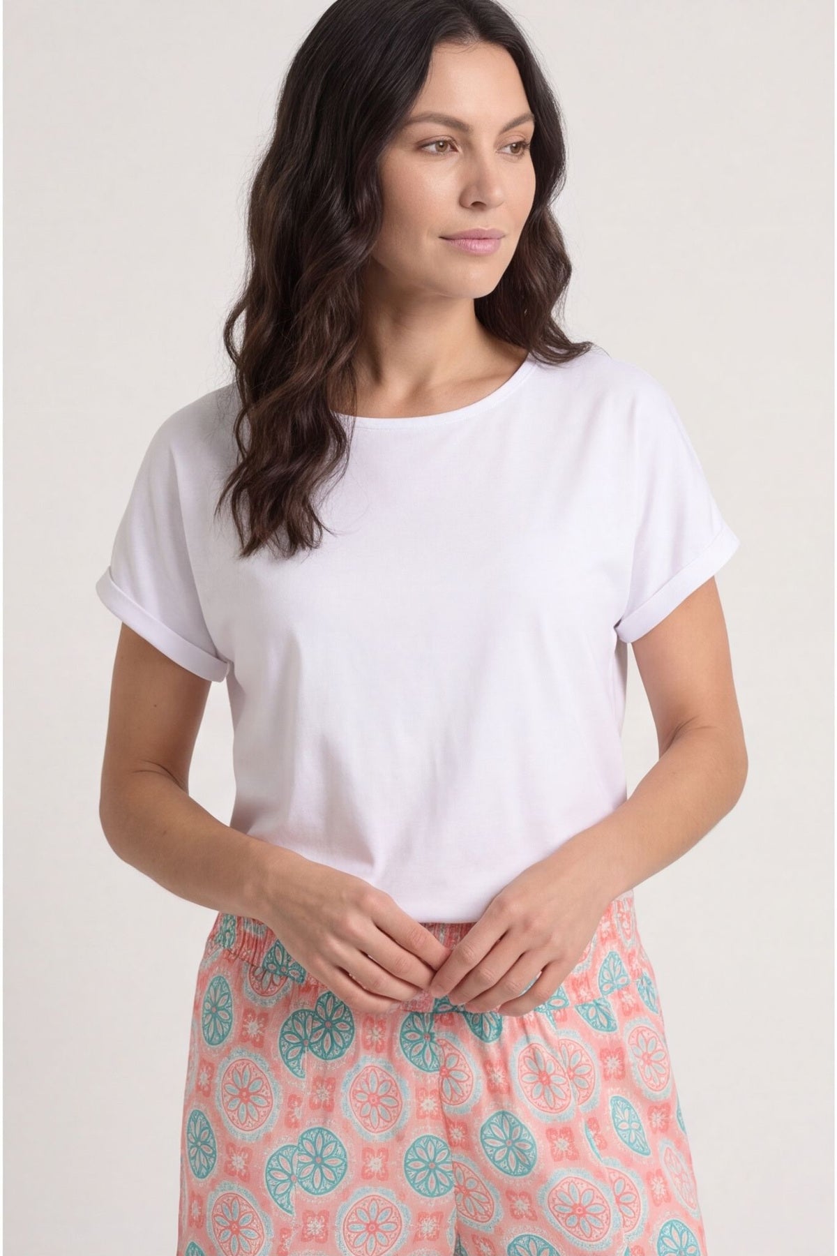Maribel Print Trousers Pink – image 2 of 3