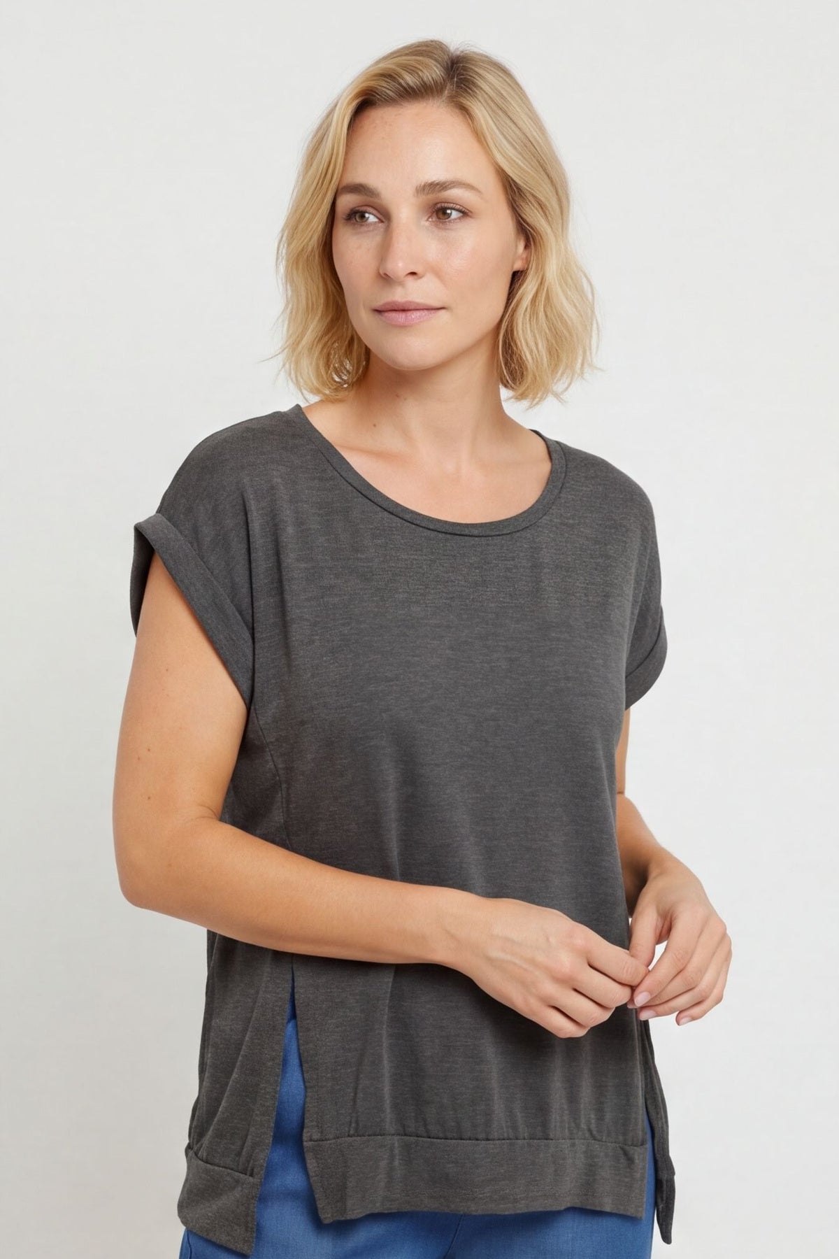 Catrin Top Marl Charcoal – image 2 of 6