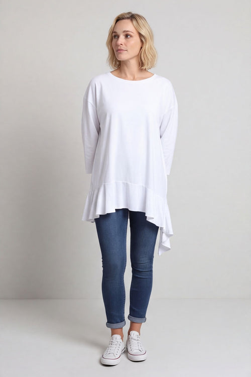 Carey Frill Cotton Top White – image 2 of 5