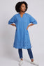 Gabrielle Embroidered Linen Dress Powder Blue – image 1 of 5
