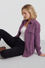Tonya Needlecord Jacket Mauve Mauve - Tonya Needlecord Jacket Mauve – image 2 of 6