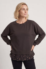 Nicky Leopard Print Cotton Top Cocoa Cocoa - Nicky Leopard Print Cotton Top Cocoa – image 2 of 6